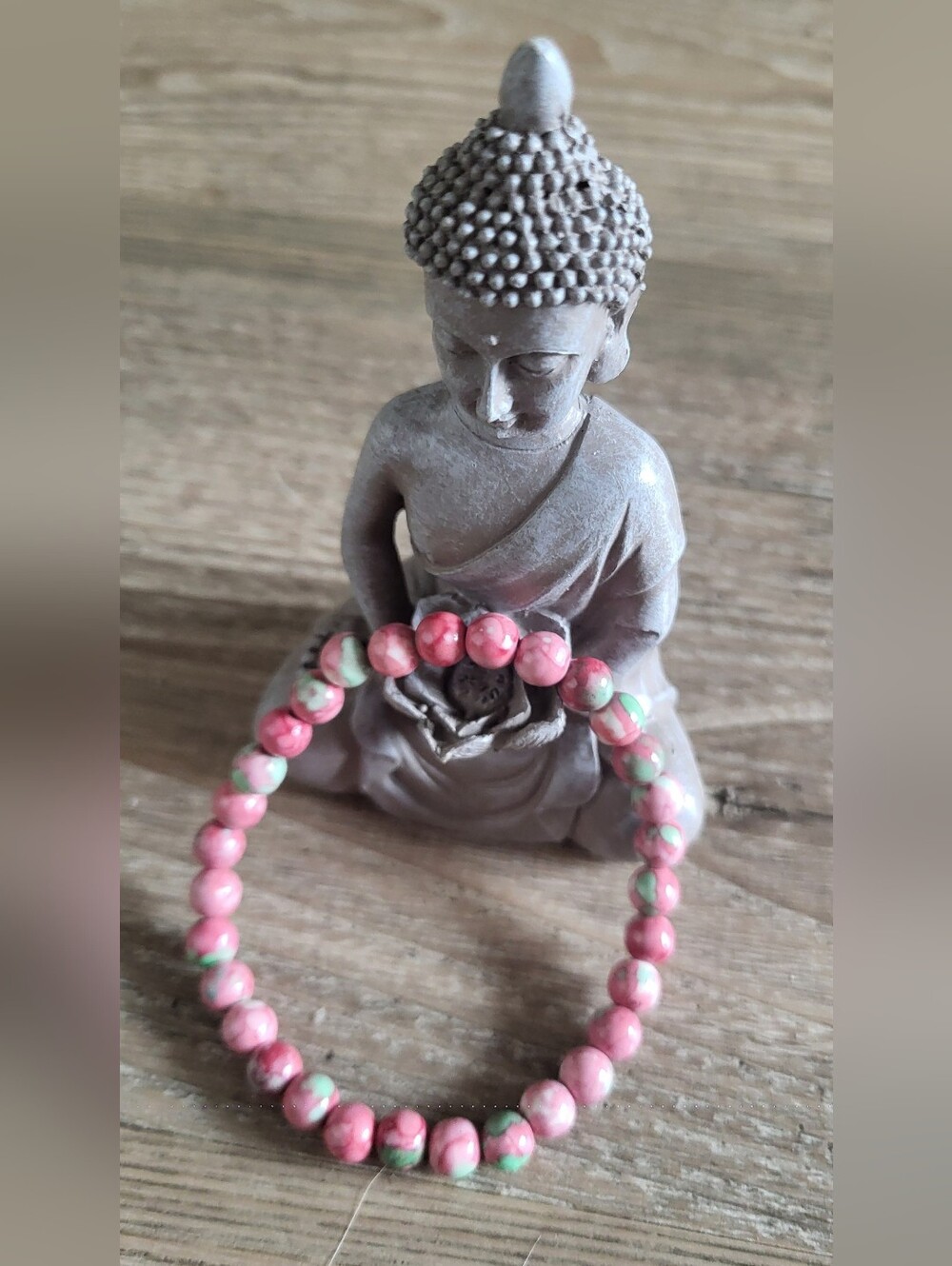PINK UNAKITE 🩷 Beaded Bracelet